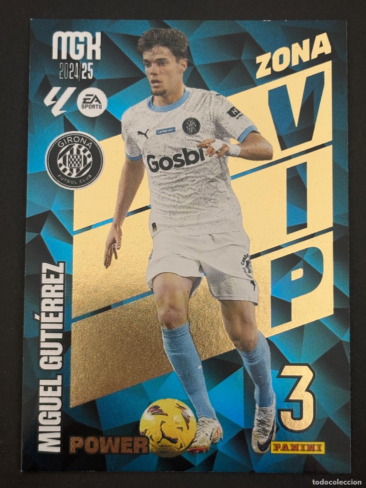 Cromos de f&uacute;tbol: 400P MIGUEL GUTI&Eacute;RREZ ZONA VIP POWER GIRONA MEGACRACKS MGK 24-25 2024 2025 PANINI LIGA