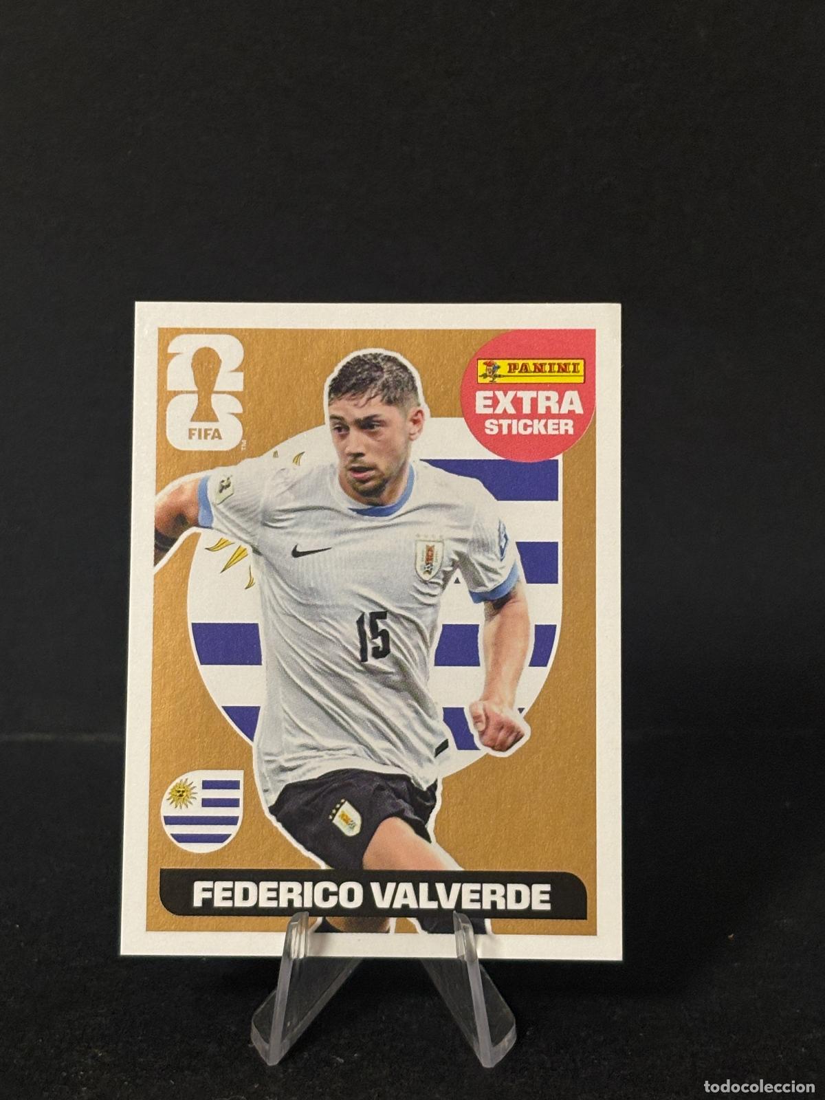 Cromos de f&uacute;tbol: FEDE VALVERDE EXTRA STICKER BRONCE URUGUAY MUNDIAL 2026 EEUU FIFA WORLD CUP 26 PANINI