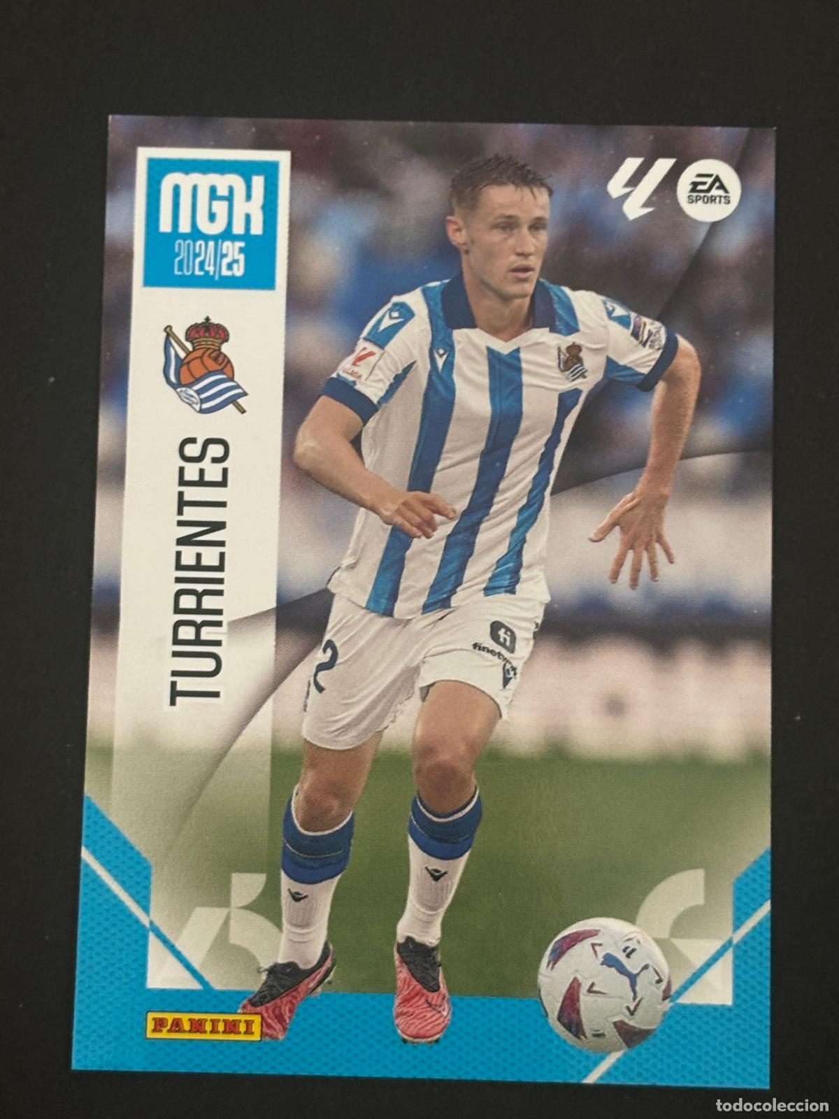 Cromos de f&uacute;tbol: 298 TURRIENTES REAL SOCIEDAD MEGACRACKS MGK 24-25 2024 2025 PANINI LIGA