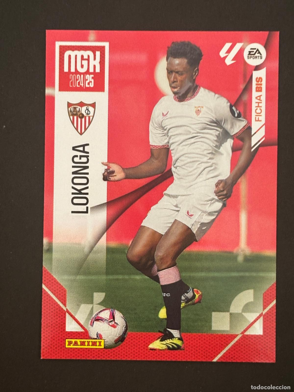 Cromos de f&uacute;tbol: 319 BIS LOKONGA SEVILLA 2&ordf; EDICI&Oacute;N MEGACRACKS MGK 24-25 2024 2025 PANINI LIGA