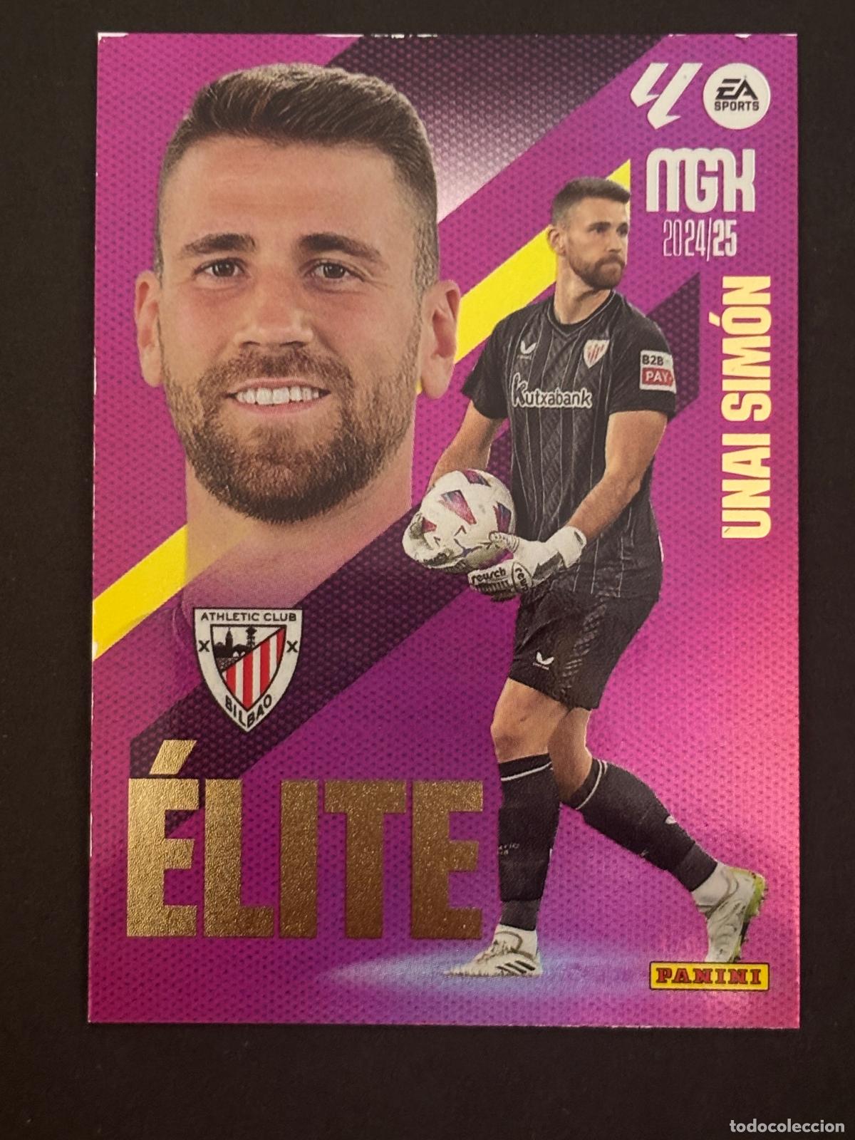 Cromos de f&uacute;tbol: 17 UNAI SIM&Oacute;N ELITE BILBAO MEGACRACKS MGK 24-25 2024 2025 PANINI LIGA