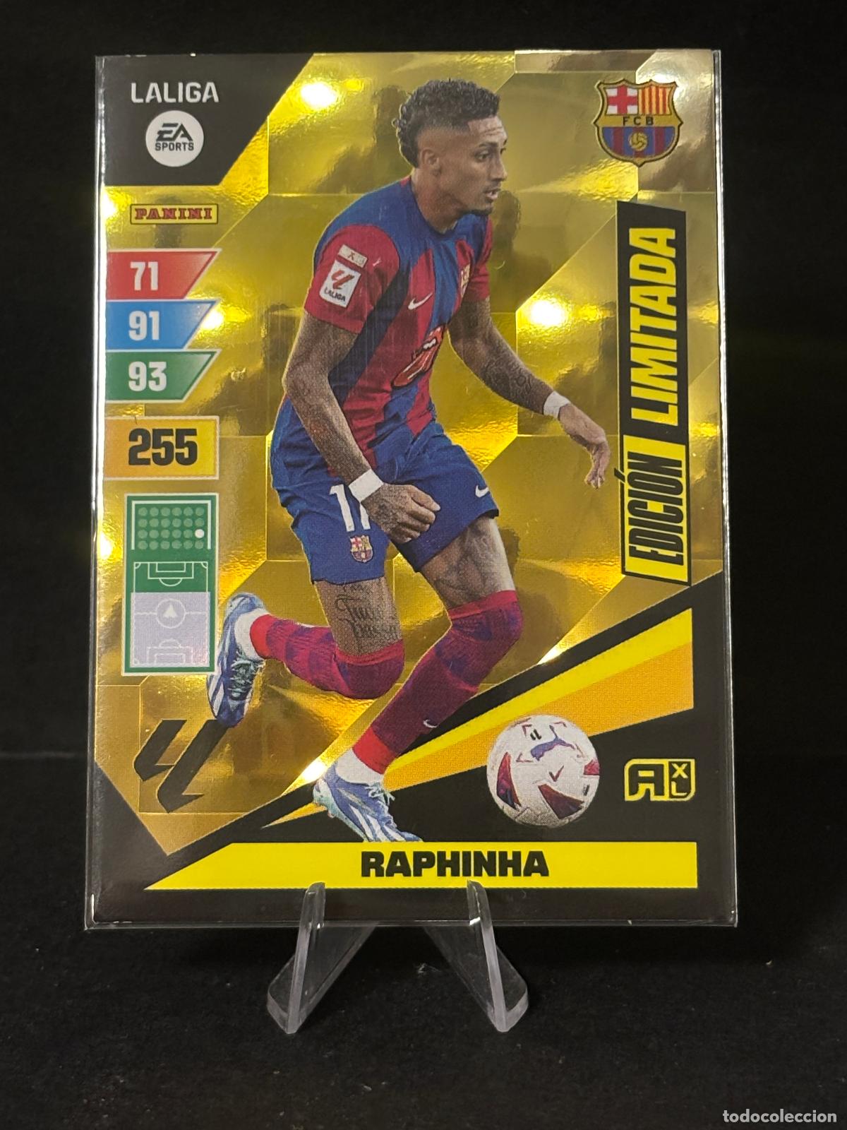 Cromos de f&uacute;tbol: RAPINHA EDICI&Oacute;N LIMITADA BARCELONA ADRENALYN XL 23 24 2023 2024 PANINI LA LIGA