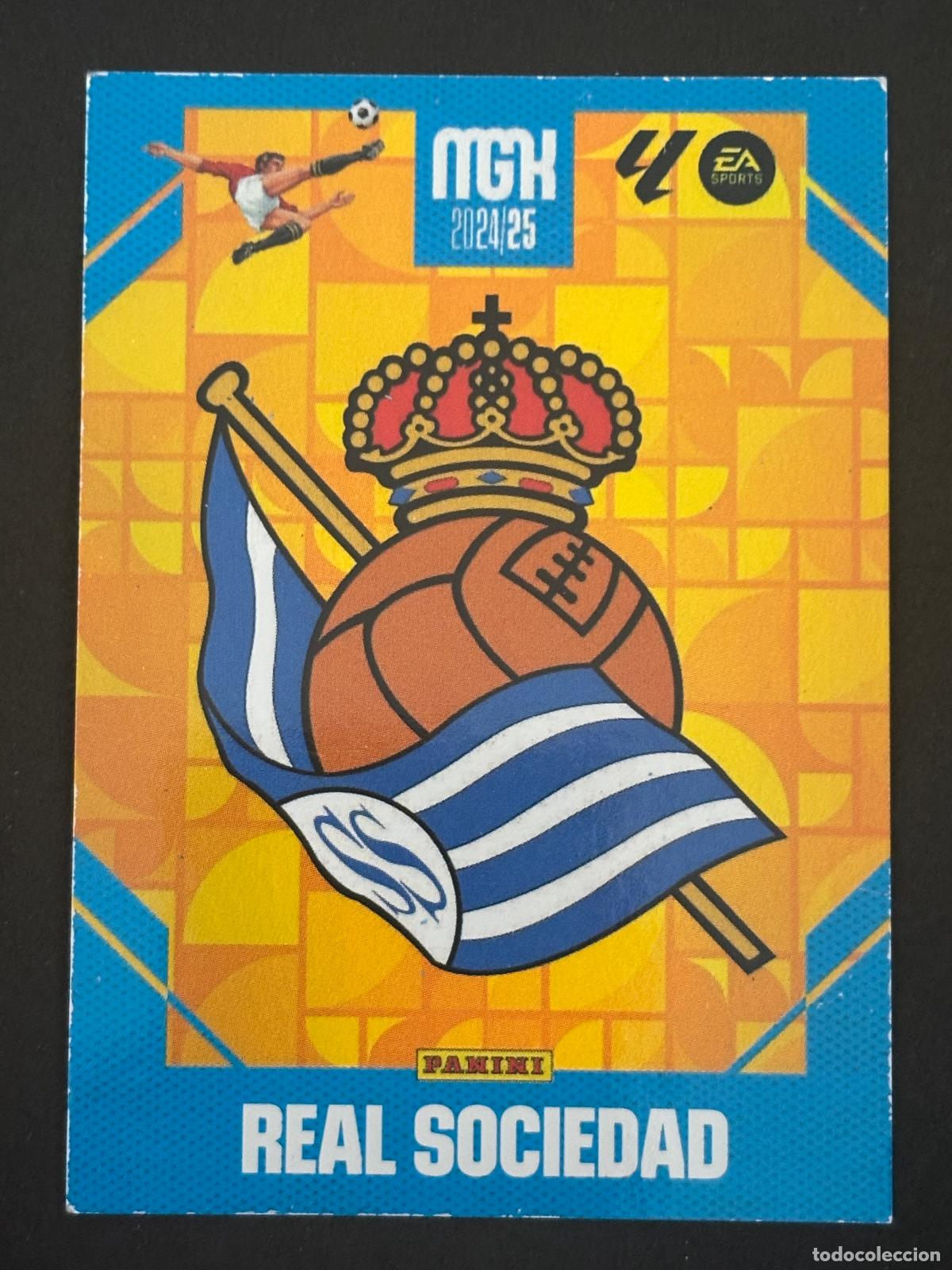 Cromos de f&uacute;tbol: 289 ESCUDO REAL SOCIEDAD MEGACRACKS MGK 24-25 2024 2025 PANINI LIGA