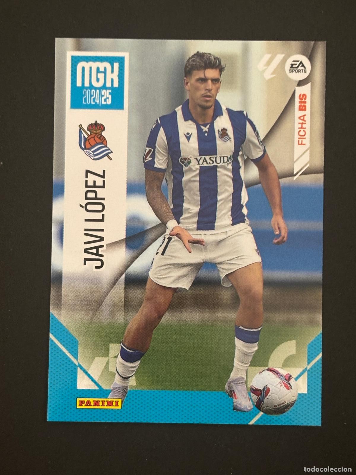 Cromos de f&uacute;tbol: 296 BIS JAVI L&Oacute;PEZ REAL SOCIEDAD 2&ordf; EDICI&Oacute;N MEGACRACKS MGK 24-25 2024 2025 PANINI LIGA