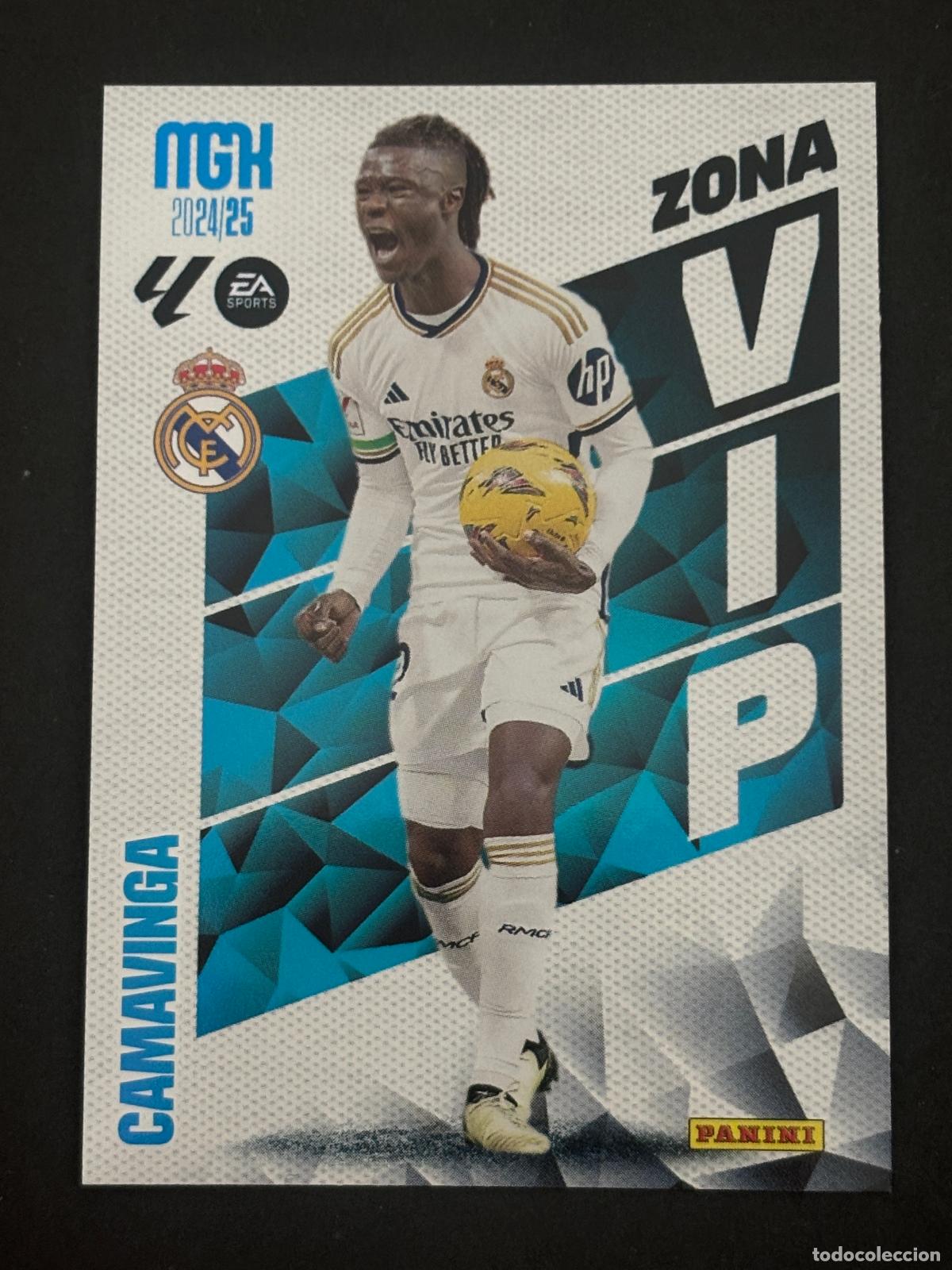 Cartes &agrave; collectionner de Football: 392 CAMAVINGA ZONA VIP REAL MADRID MEGACRACKS MGK 24-25 2024 2025 PANINI LIGA