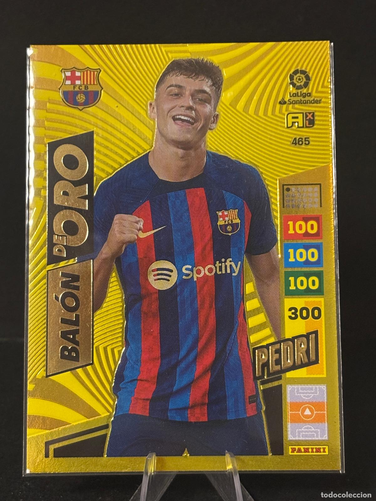 Cartes &agrave; collectionner de Football: 465 PEDRI BAL&Oacute;N DE ORO BARCELONA ADRENALYN XL 22 23 2022 2023 PANINI LA LIGA