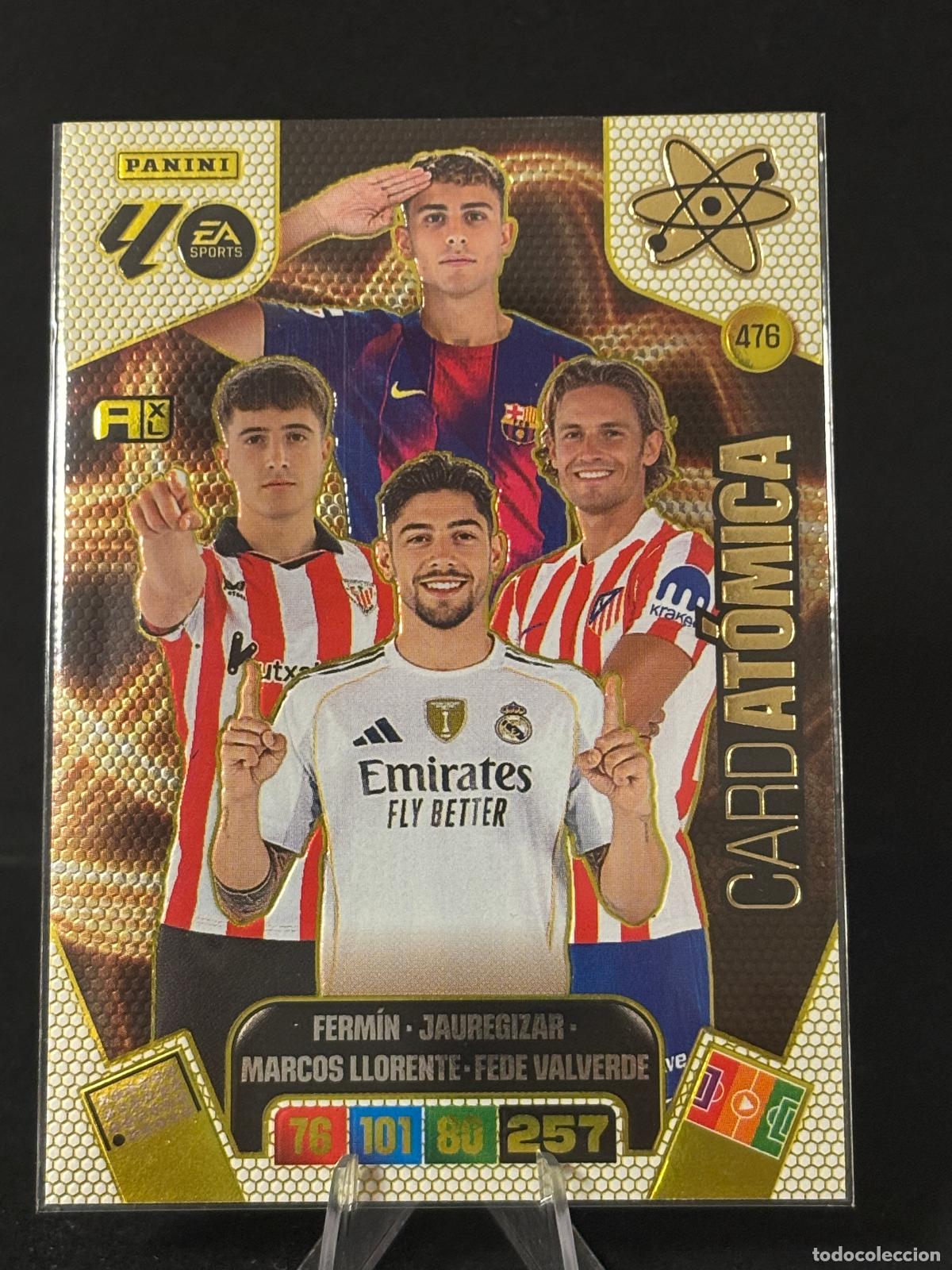 Cartes &agrave; collectionner de Football: 476 CARD AT&Oacute;MICA ADRENALYN XL 25 26 FERMIN VALVERDE LLORENTE 2025 2026 PANINI LA LIGA