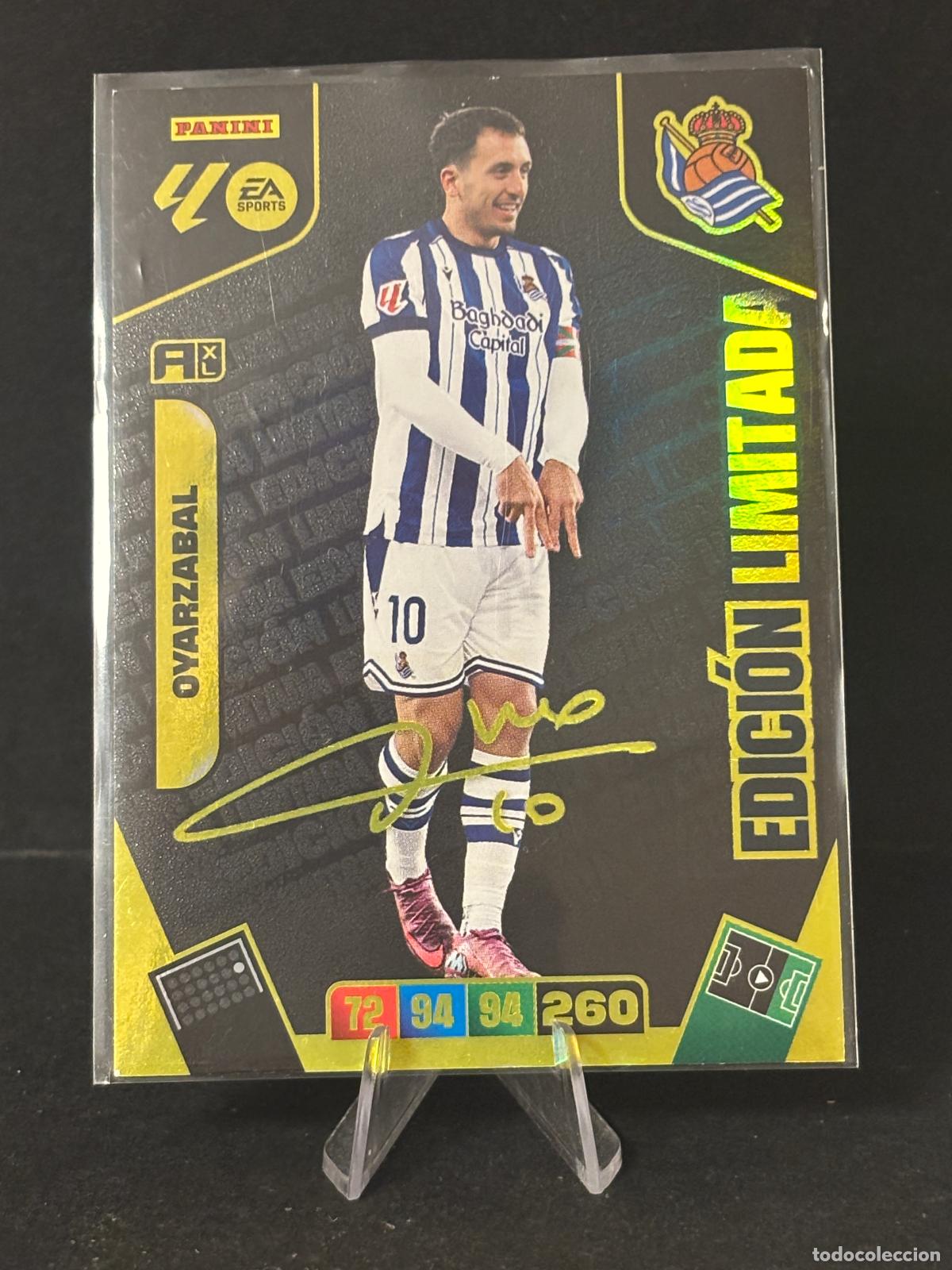 Cromos de f&uacute;tbol: OYARZABAL EDICI&Oacute;N LIMITADA FIRMADA REAL SOCIEDAD ADRENALYN XL 25 26 2025 2026 PANINI LA