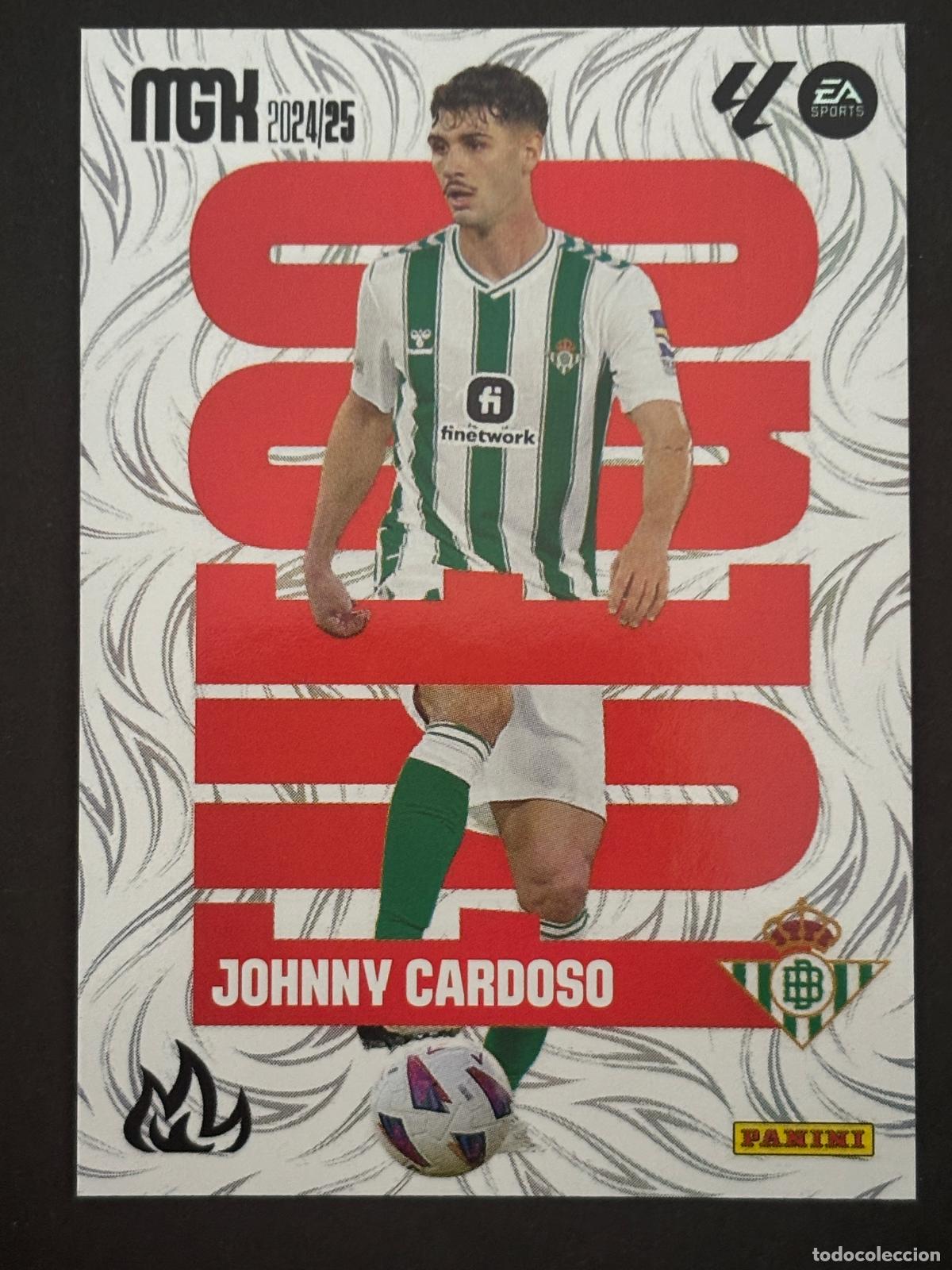 Cromos de f&uacute;tbol: 382 JOHNNY CARDOSO FUEGO BETIS MEGACRACKS MGK 24-25 2024 2025 PANINI LIGA