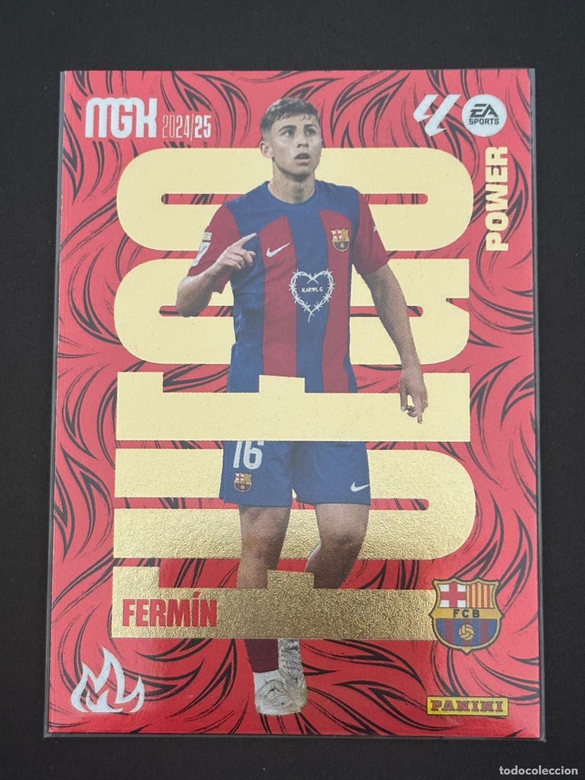 Cromos de f&uacute;tbol: 379P FERM&Iacute;N FUEGO POWER BARCELONA MEGACRACKS MGK 24-25 2024 2025 PANINI LIGA