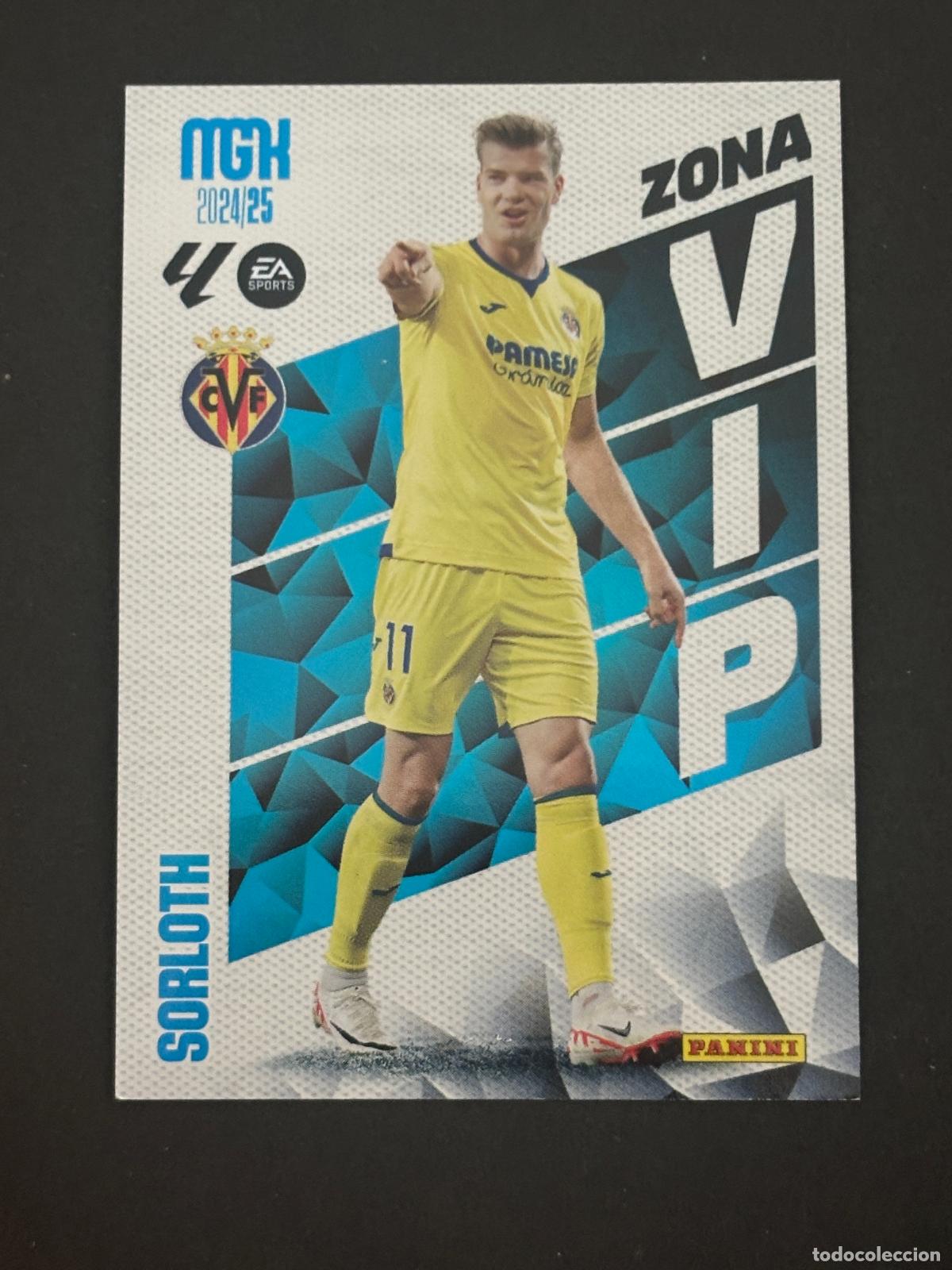 Cromos de f&uacute;tbol: 403 SORLOTH ZONA VIP VILLAREAL MEGACRACKS MGK 24-25 2024 2025 PANINI LIGA