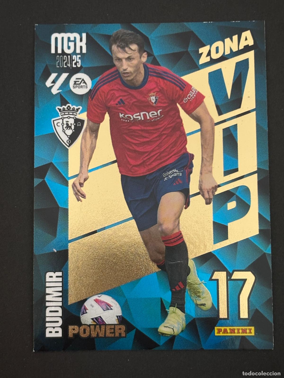 Cromos de f&uacute;tbol: 391P BUDIMIR ZONA VIP POWER OSASUNA MEGACRACKS MGK 24-25 2024 2025 PANINI LIGA