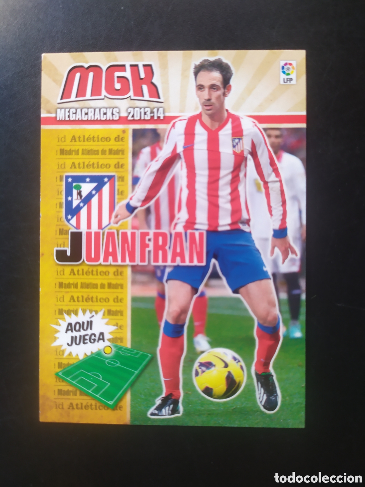 Cromos de f&uacute;tbol: Megacracks 2013 2014 13 14 panini Juanfran n&deg; 39 Atl&eacute;tico Madrid