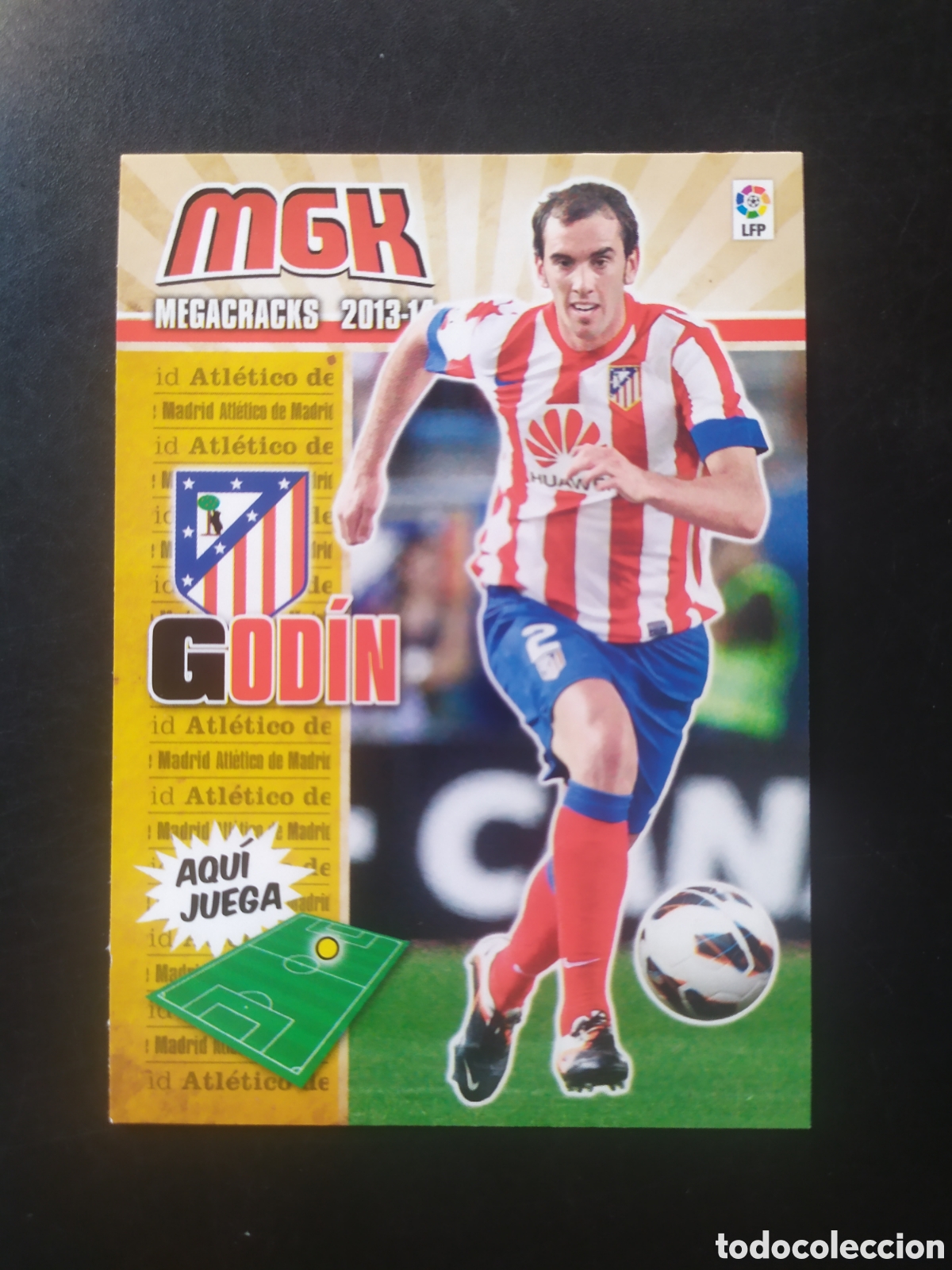 Cromos de f&uacute;tbol: Megacracks 2013 2014 13 14 panini Godin n&deg; 41 Atl&eacute;tico Madrid
