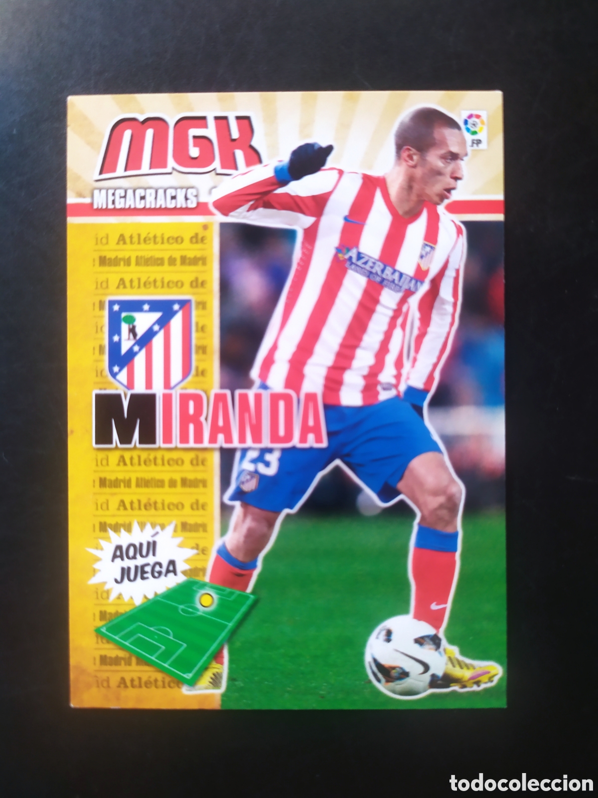Cromos de f&uacute;tbol: Megacracks 2013 2014 13 14 panini Miranda n&deg; 42 Atl&eacute;tico Madrid