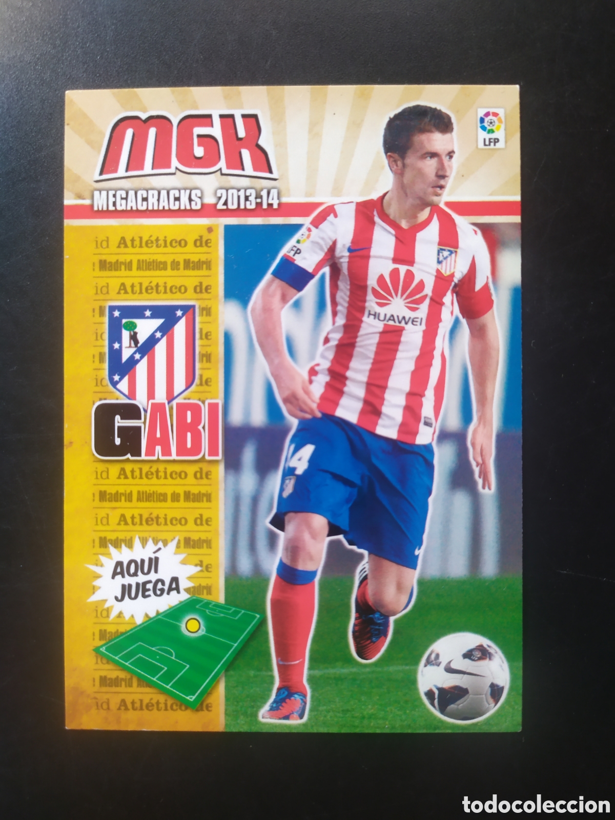 Cromos de f&uacute;tbol: Megacracks 2013 2014 13 14 panini Gabi n&deg; 45 Atl&eacute;tico Madrid