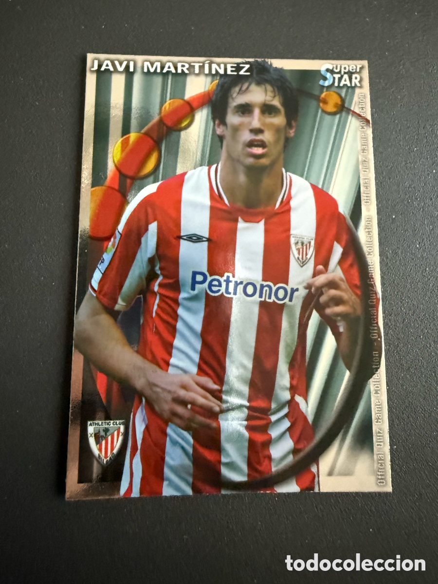 Fu&szlig;ball-Sticker: MUNDICROMO 2011. 213. STAR. JAVI MART&Iacute;NEZ ( Athletic). BRILLO LISO