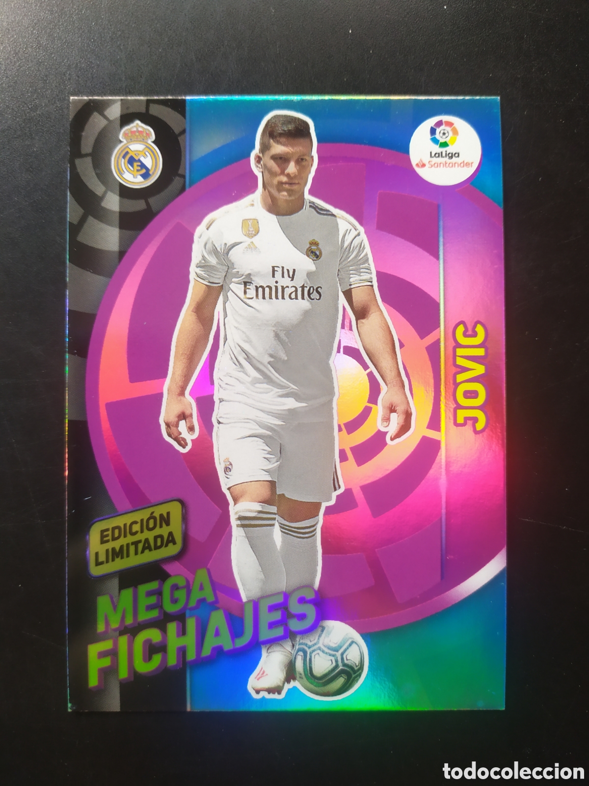Cromos de f&uacute;tbol: Megacracks 2019 2020 19 20 panini Jovic fichaje edici&oacute;n limitada Real Madrid