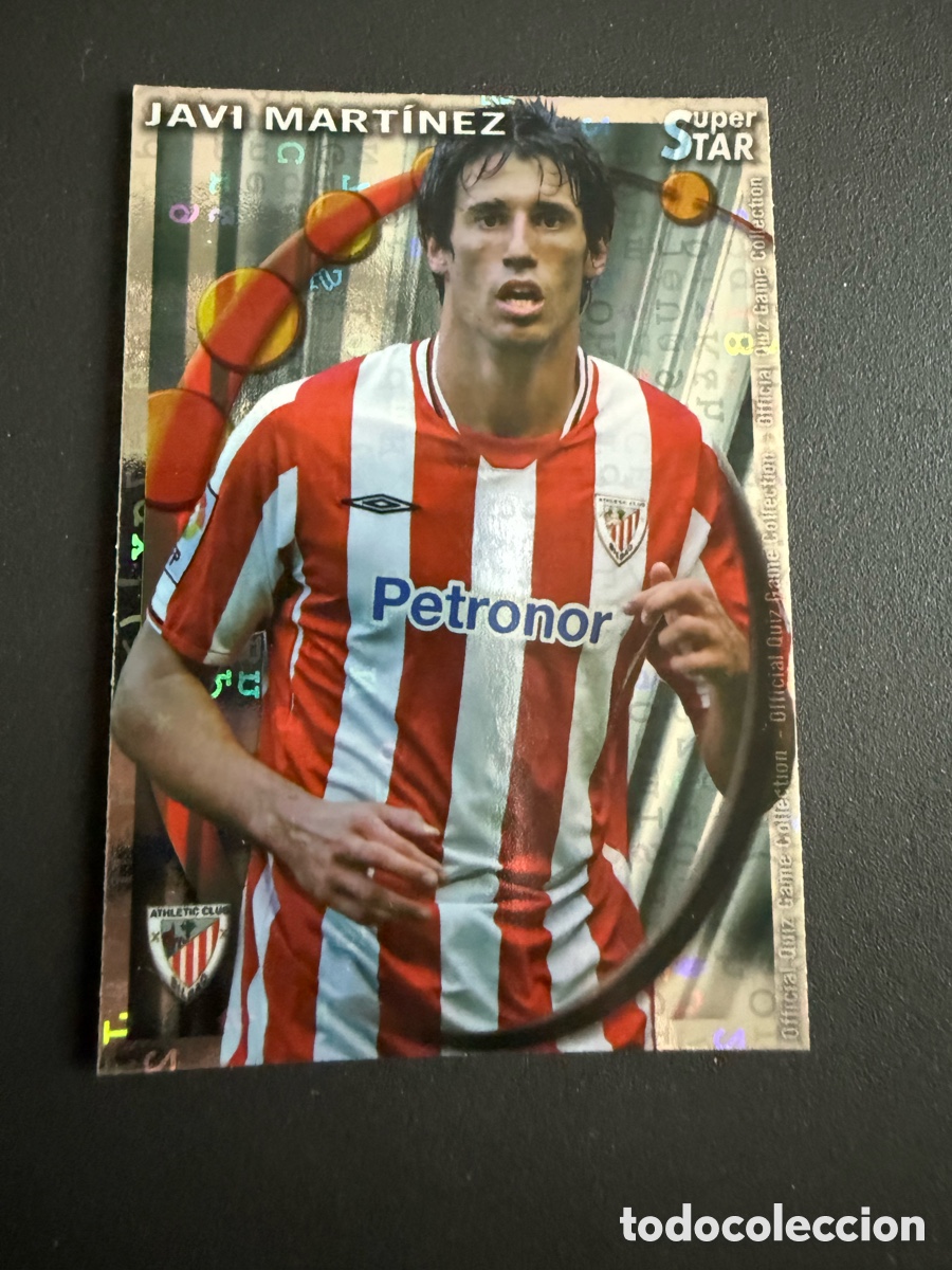 Cromos de f&uacute;tbol: MUNDICROMO 2011. 213 STAR. JAVI MART&Iacute;NEZ ( Athletic). LETRAS