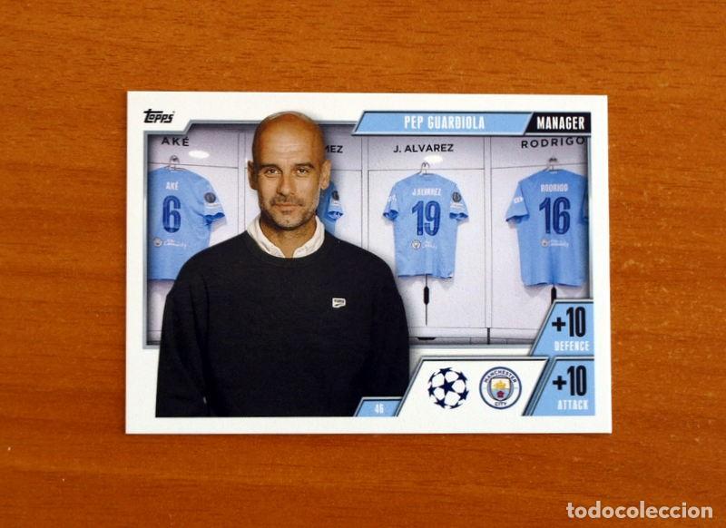 Cartes &agrave; collectionner de Football: Manchester City -N&ordm; 46 Pep Guardiola -Manager-Topps Match Attax Trading Card Game-2023-2024
