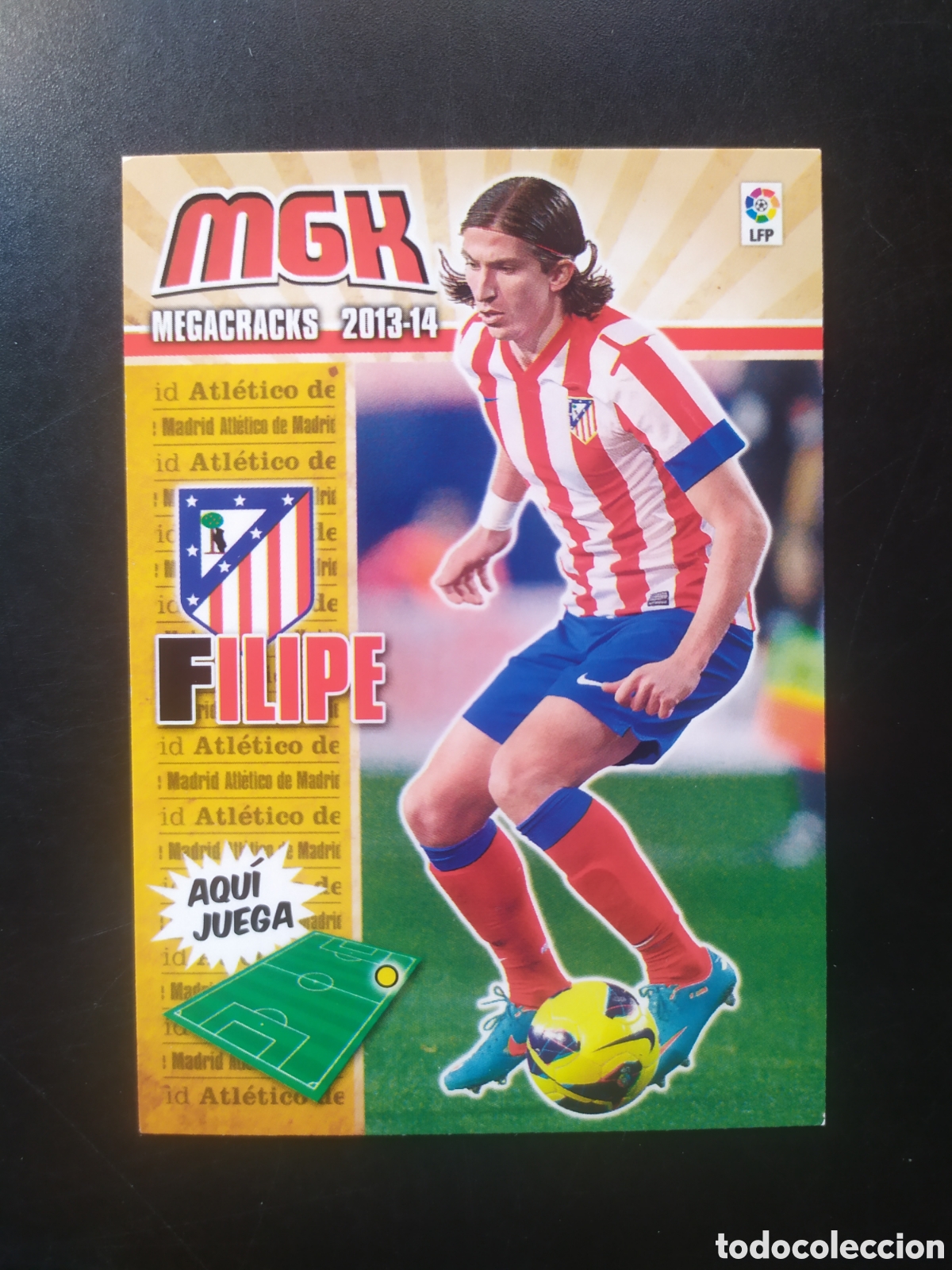 Football Stickers: Megacracks 2013 2014 13 14 panini Filipe Luis n&deg; 43 Atl&eacute;tico Madrid