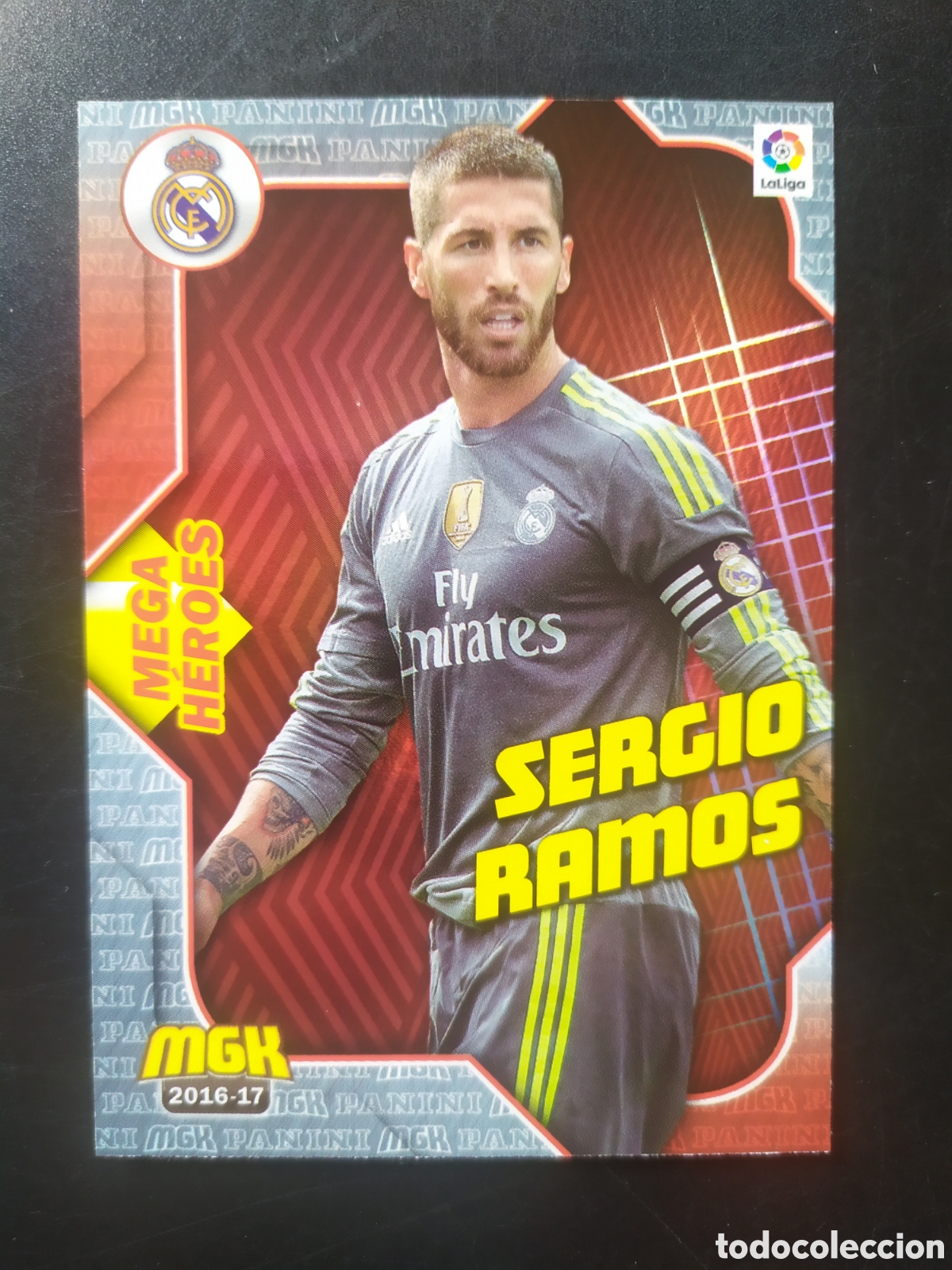 Cromos de f&uacute;tbol: Megacracks 2016 2017 16 17 panini Sergio Ramos heroes n&deg; 349 Real Madrid