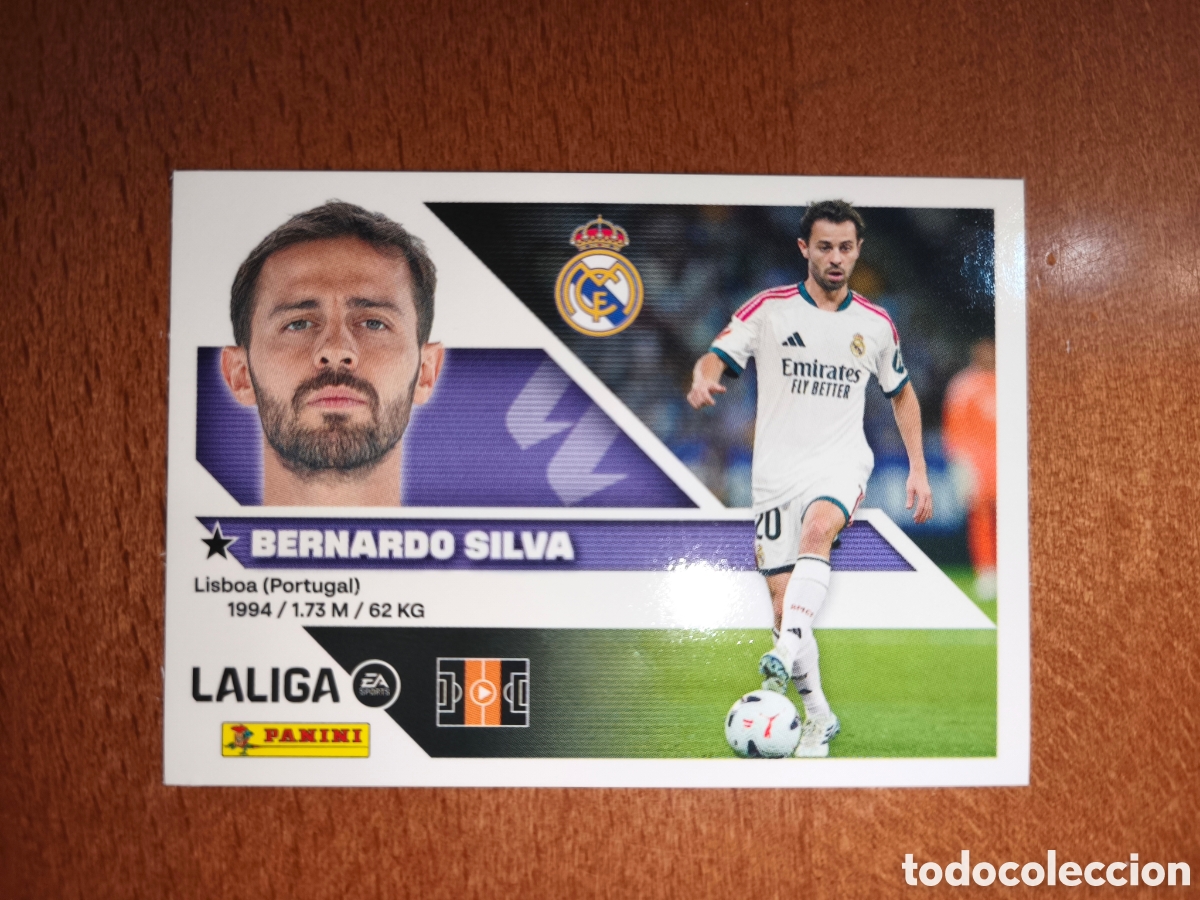 Cromos de f&uacute;tbol: Bernardo Silva fichaje n&deg;21 liga este 26/27 Real Madrid