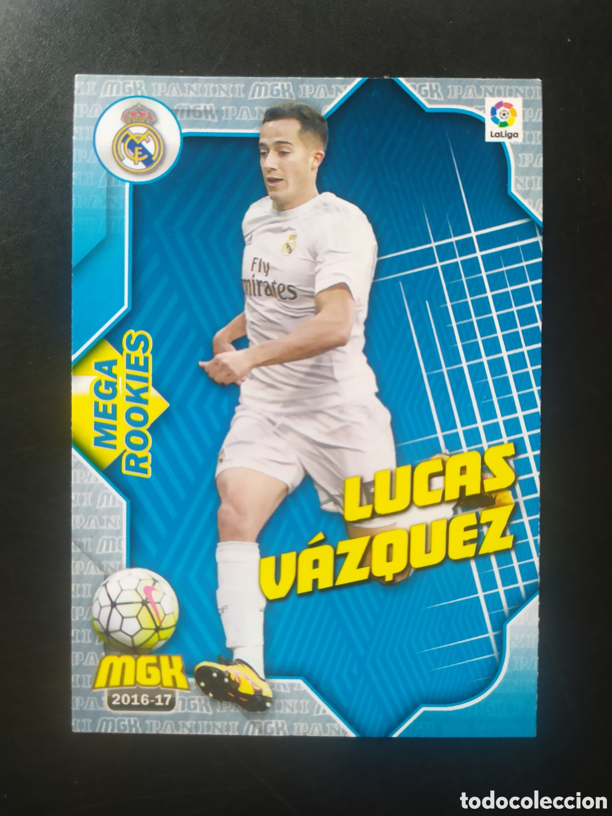 Cromos de f&uacute;tbol: Megacracks 2016 2017 16 17 panini Lucas V&aacute;zquez rookies n&deg; 351 Real Madrid