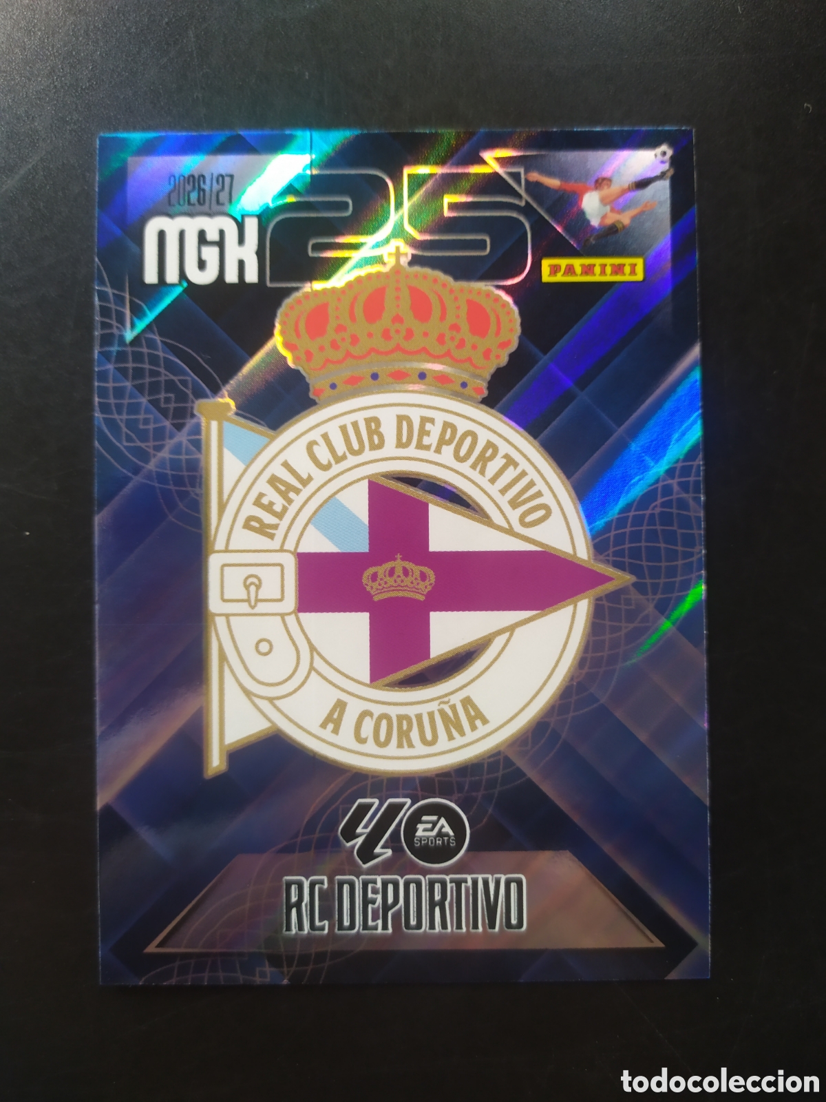 Cromos de f&uacute;tbol: Megacracks 2026 2027 26 27 panini escudo n&deg; 127 Deportivo Coru&ntilde;a