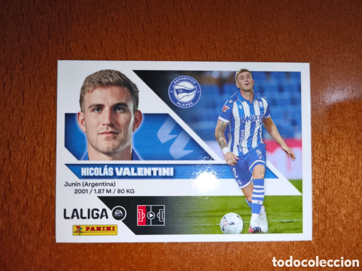 Cromos de f&uacute;tbol: Valentini fichaje n&deg;30 liga este 26/27 Deportivo Alav&eacute;s
