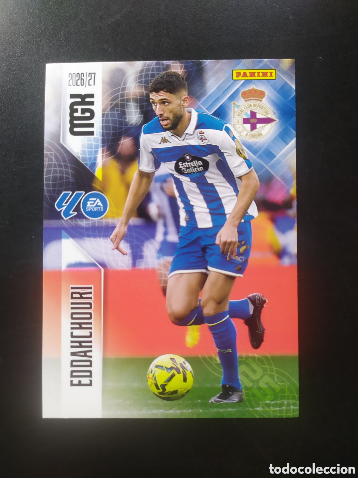 Cromos de f&uacute;tbol: Megacracks 2026 2027 26 27 panini Eddahchouri n&deg; 143 Deportivo Coru&ntilde;a