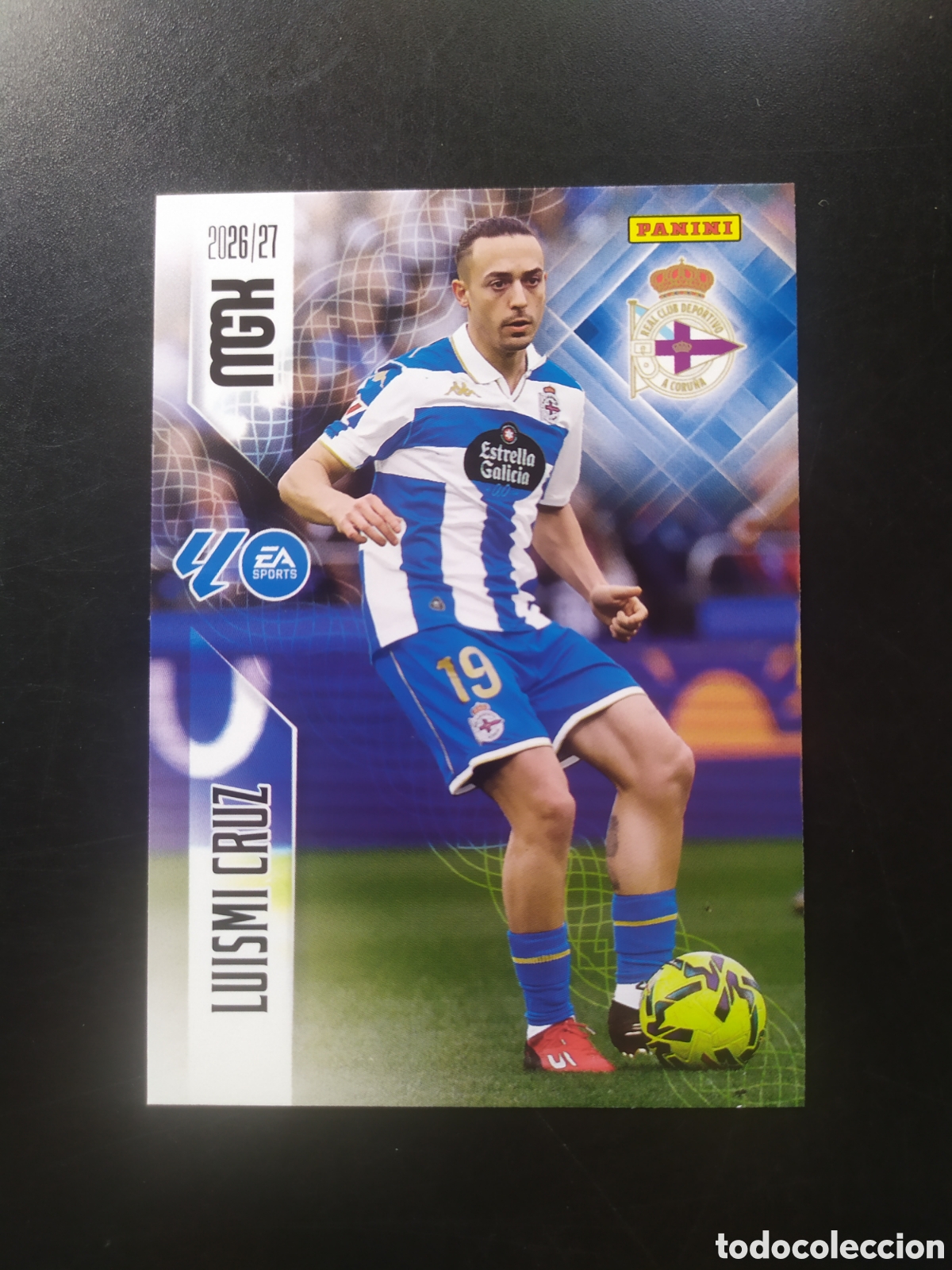 Cromos de f&uacute;tbol: Megacracks 2026 2027 26 27 panini Luismi Cruz n&deg; 140 Deportivo Coru&ntilde;a