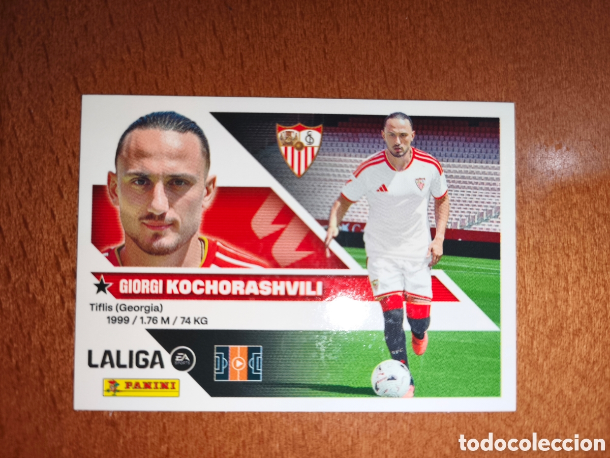 Cromos de f&uacute;tbol: Kochorashvili fichaje n&deg;36 liga este 26/27 Sevilla