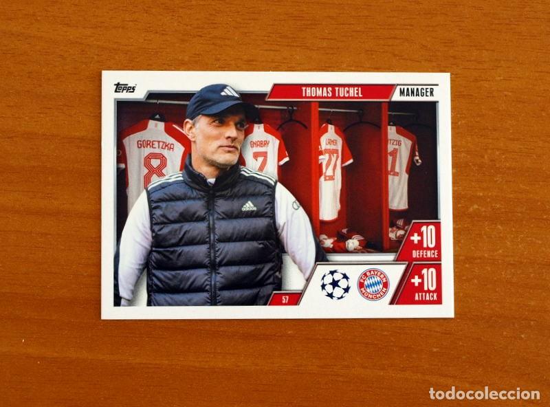Cromos de f&uacute;tbol: Bayern M&uuml;nchen -N&ordm; 57 Thomas Tuchel -Manager-Topps Match Attax Trading Card Game-2023-2024