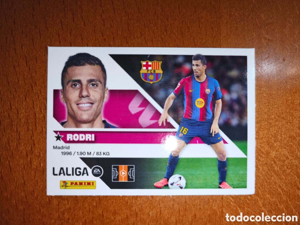 Cromos de f&uacute;tbol: Rodri fichaje n&deg;40 liga este 26/27 Barcelona