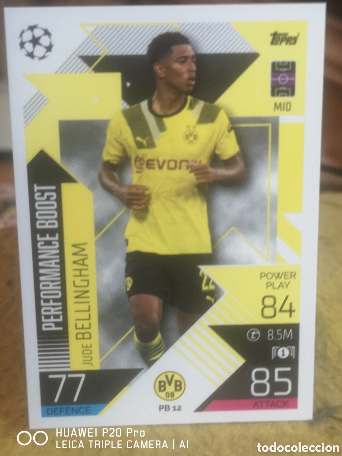 Cromos de f&uacute;tbol: JUDE BELLINGHAM PB 12 MATCH ATTAX EXTRA 2022 2023 PERFORMANCE BOOST BORUSSIA DORTMUND