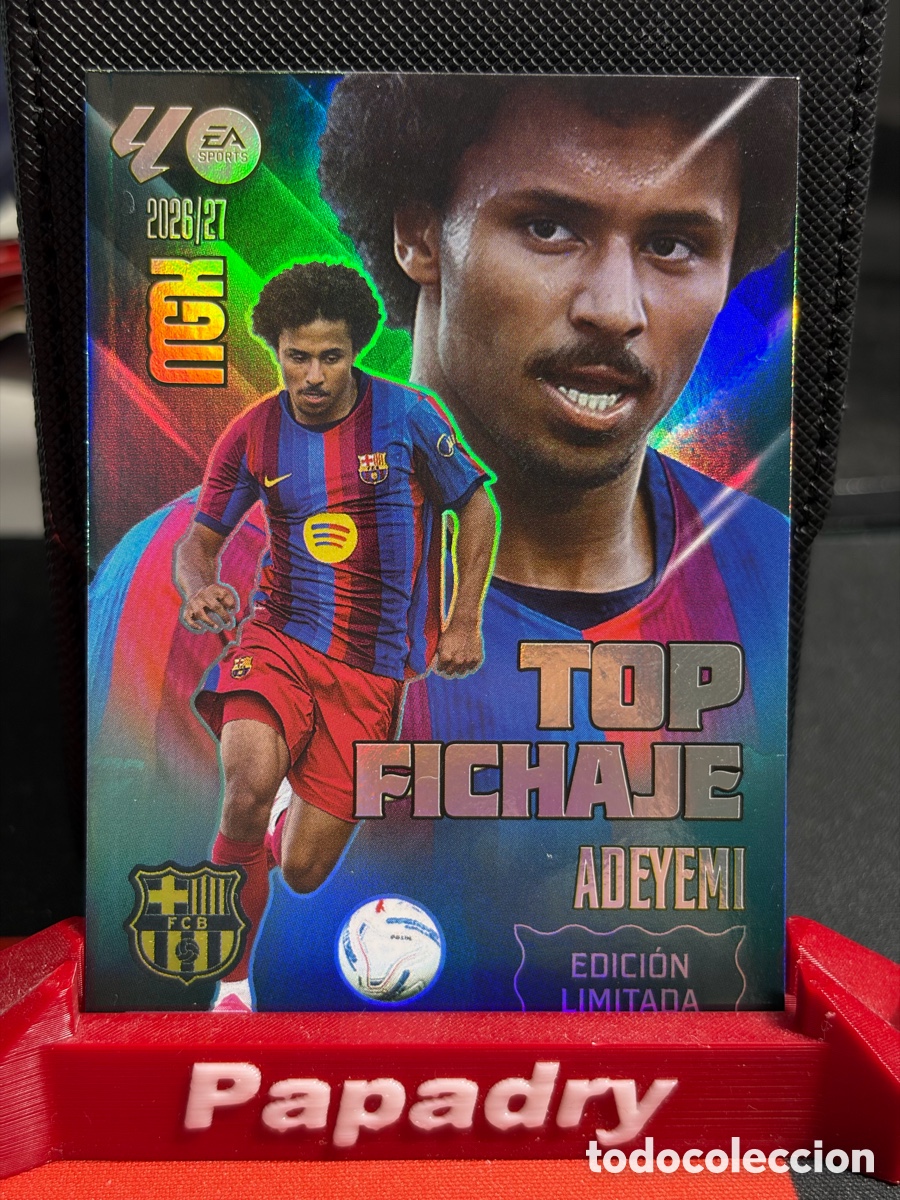 Cromos de f&uacute;tbol: Karim Adeyemi Top Fichaje Limitada FC Barcelona Panini Megacracks 2026-27