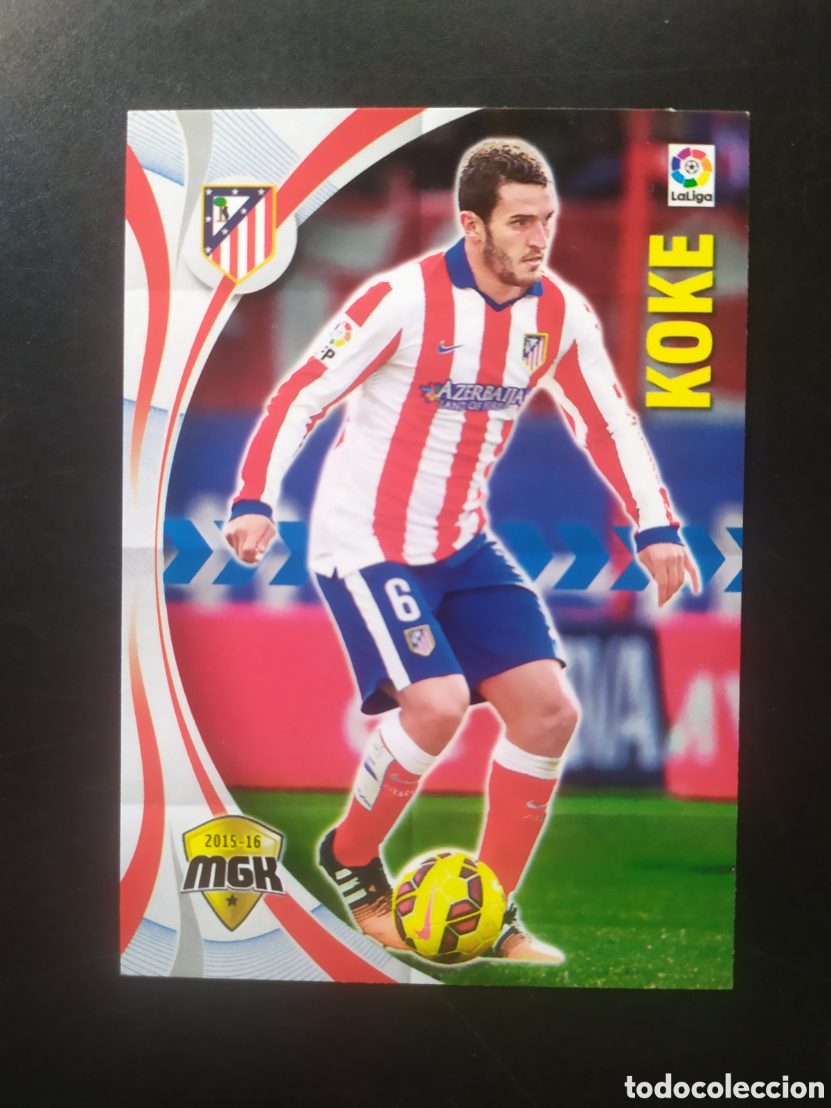Cromos de f&uacute;tbol: Megacracks 2015 2016 15 16 panini Koke n&deg; 42 Atl&eacute;tico Madrid