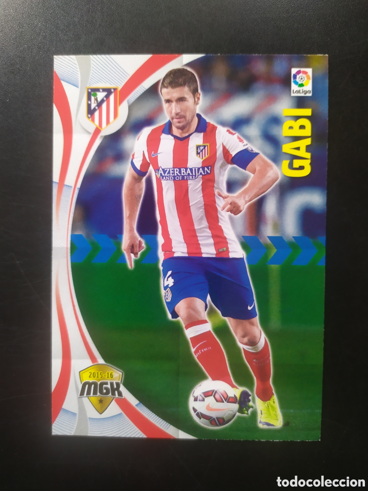 Cromos de f&uacute;tbol: Megacracks 2015 2016 15 16 panini Gabi n&deg; 38 Atl&eacute;tico Madrid