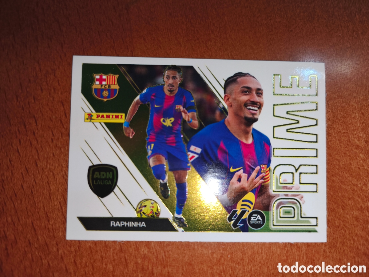 Cromos de f&uacute;tbol: Raphinha n&deg;13 ADN LALIGA PRIME liga este 26/27 Barcelona