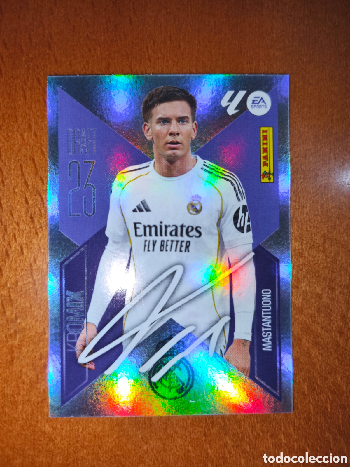 Cromos de f&uacute;tbol: Mastantuono n&deg;K16 DRAFT 23 KROMIX liga este 26/27 Real Madrid