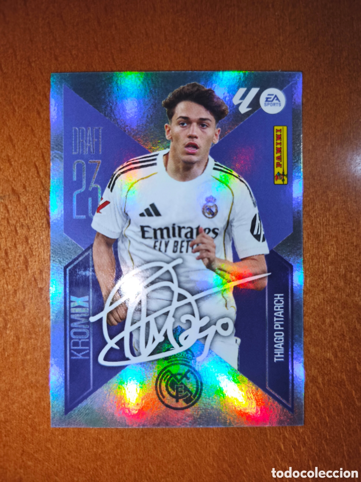Cromos de f&uacute;tbol: Thiago Pitarch n&deg;K22 DRAFT 23 KROMIX liga este 26/27 Real Madrid