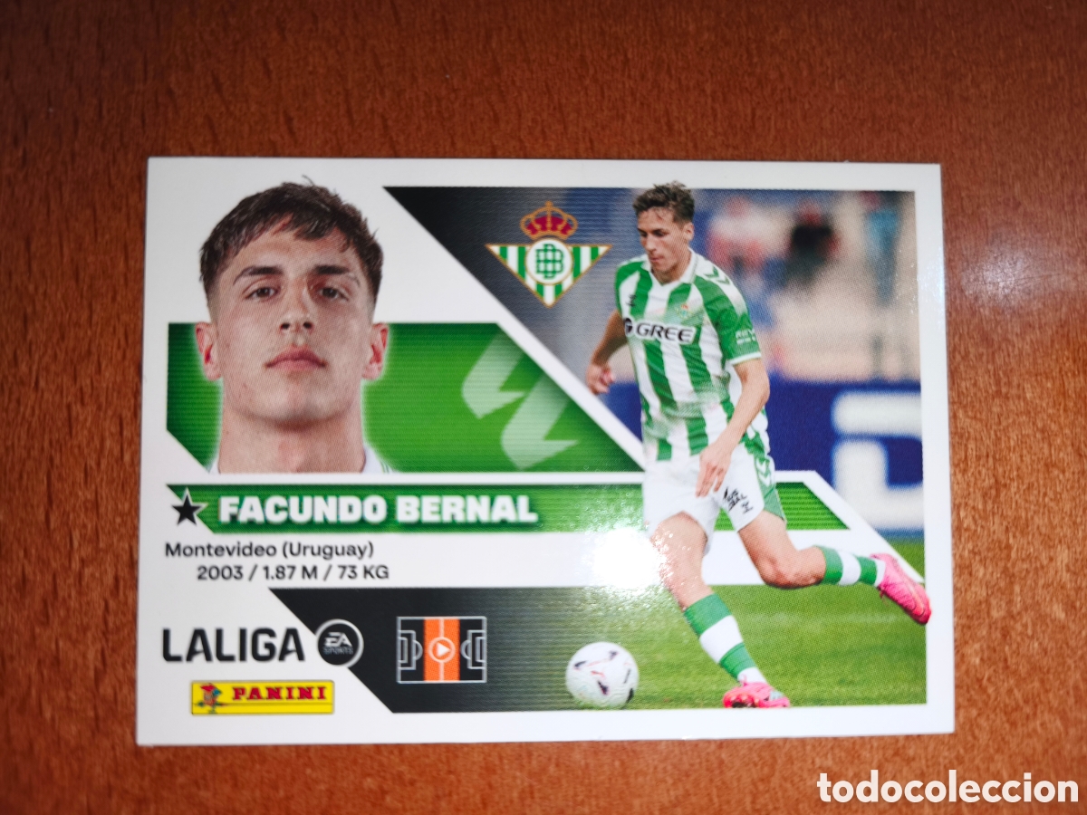 Cromos de f&uacute;tbol: Facundo Bernal n&deg;13 liga este 26/27 Real Betis