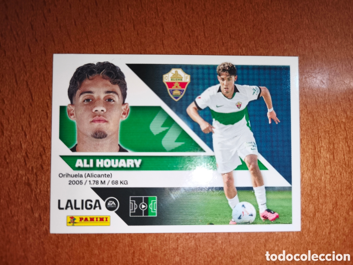 Cromos de f&uacute;tbol: Ali Houary n&deg;17 liga este 26/27 Elche