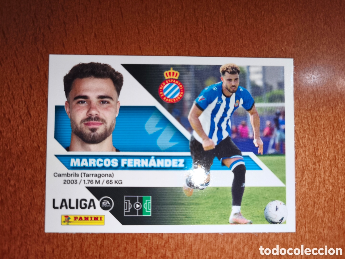 Cromos de f&uacute;tbol: Marcos Fern&aacute;ndez n&deg;15 liga este 26/27 Espanyol