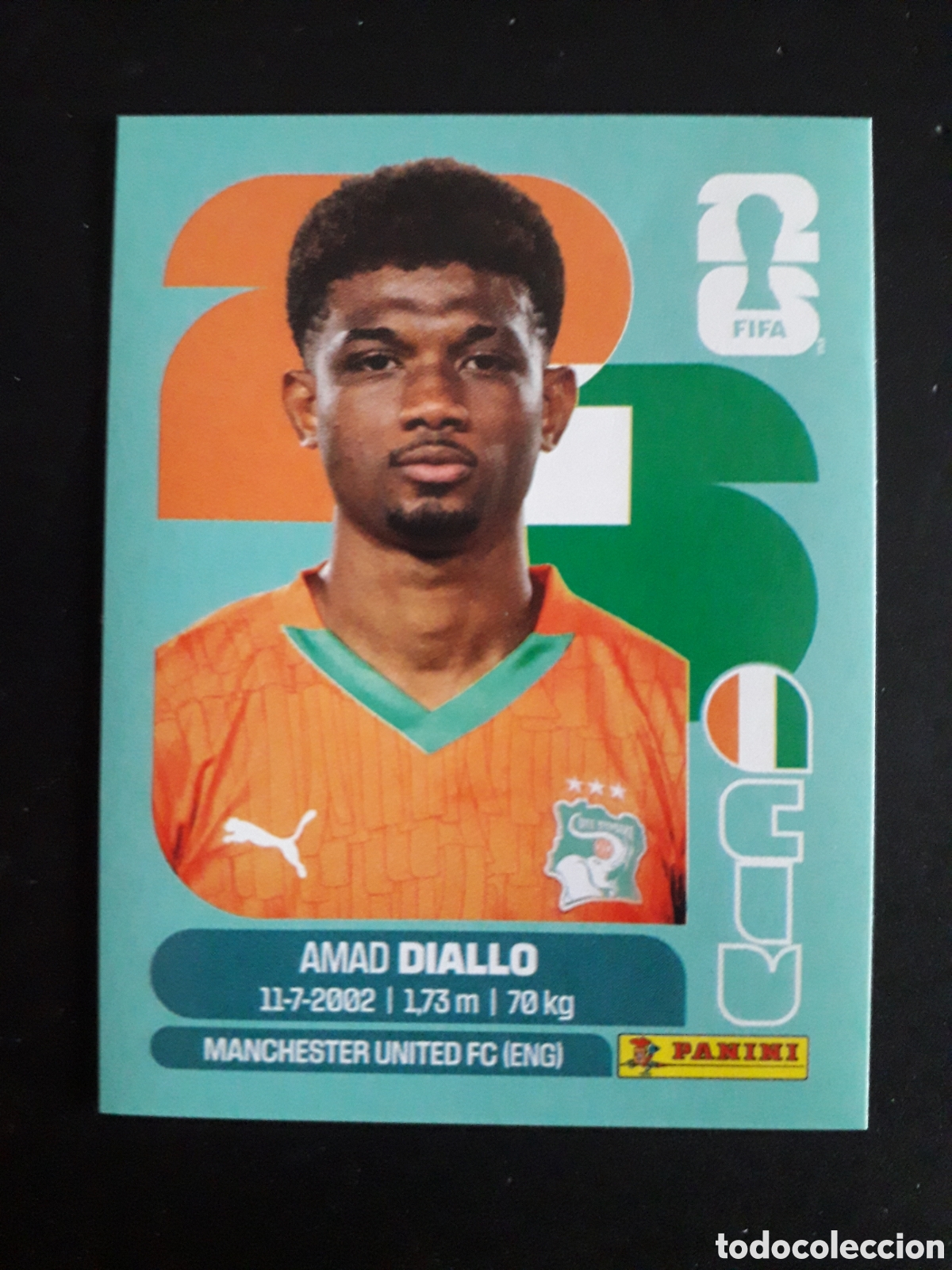 Cromos de f&uacute;tbol: DIALLO COSTA DE MARFIL CIV 15 MUNDIAL F&Uacute;TBOL 2026 FIFA WORLD CUP PANINI SIN PEGAR PEDIDO M&Iacute;NIMO 3&euro;.