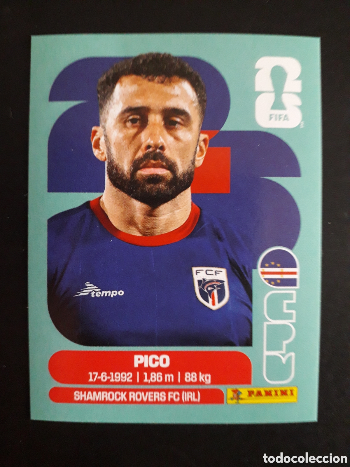 Cromos de f&uacute;tbol: PICO CABO VERDE CPV 4 MUNDIAL F&Uacute;TBOL 2026 FIFA WORLD CUP PANINI SIN PEGAR PEDIDO M&Iacute;NIMO 3&euro;