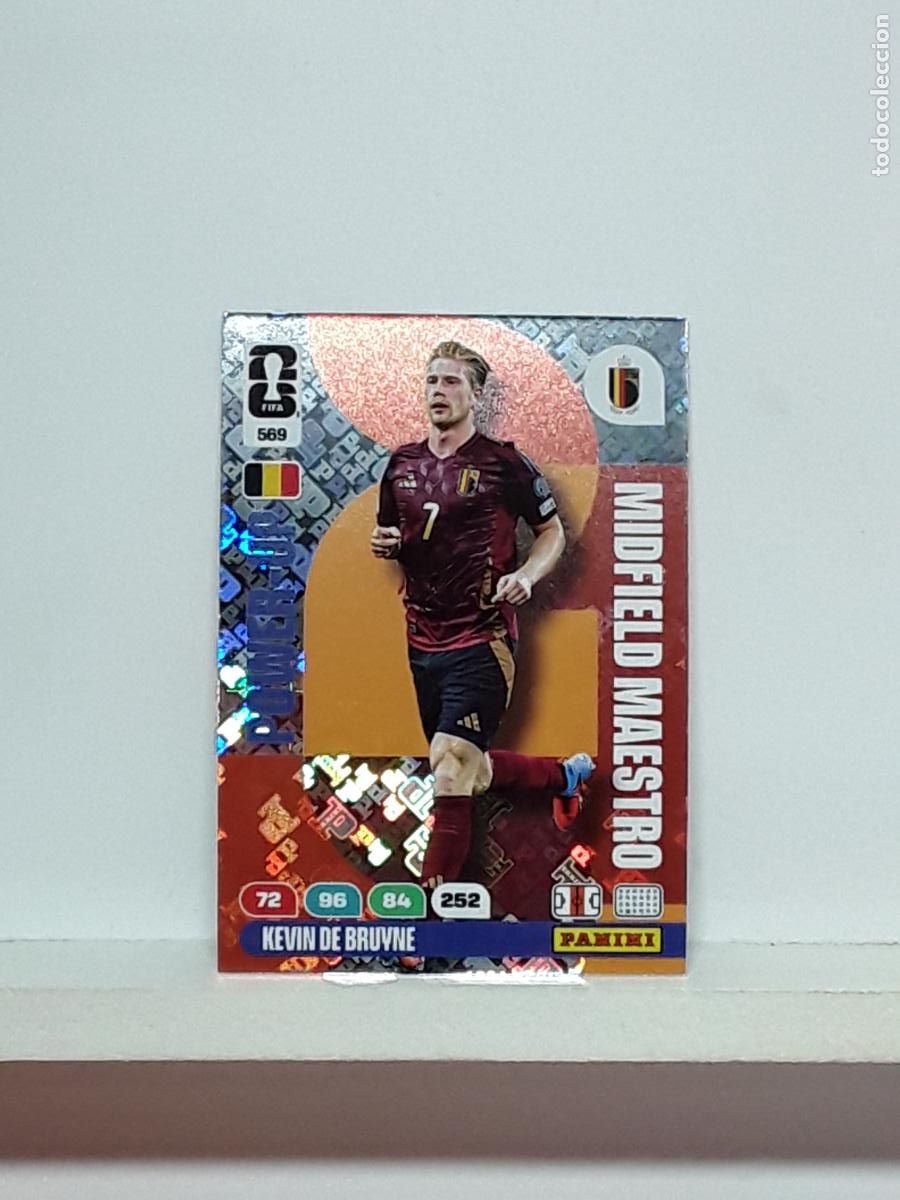 Cromos de f&uacute;tbol: ADRENALYN MUNDIAL 2026 WORLD CUP 26 ALBUM PANINI N 569 BELGICA POWER MAESTRO KEVIN DE BRUYNE