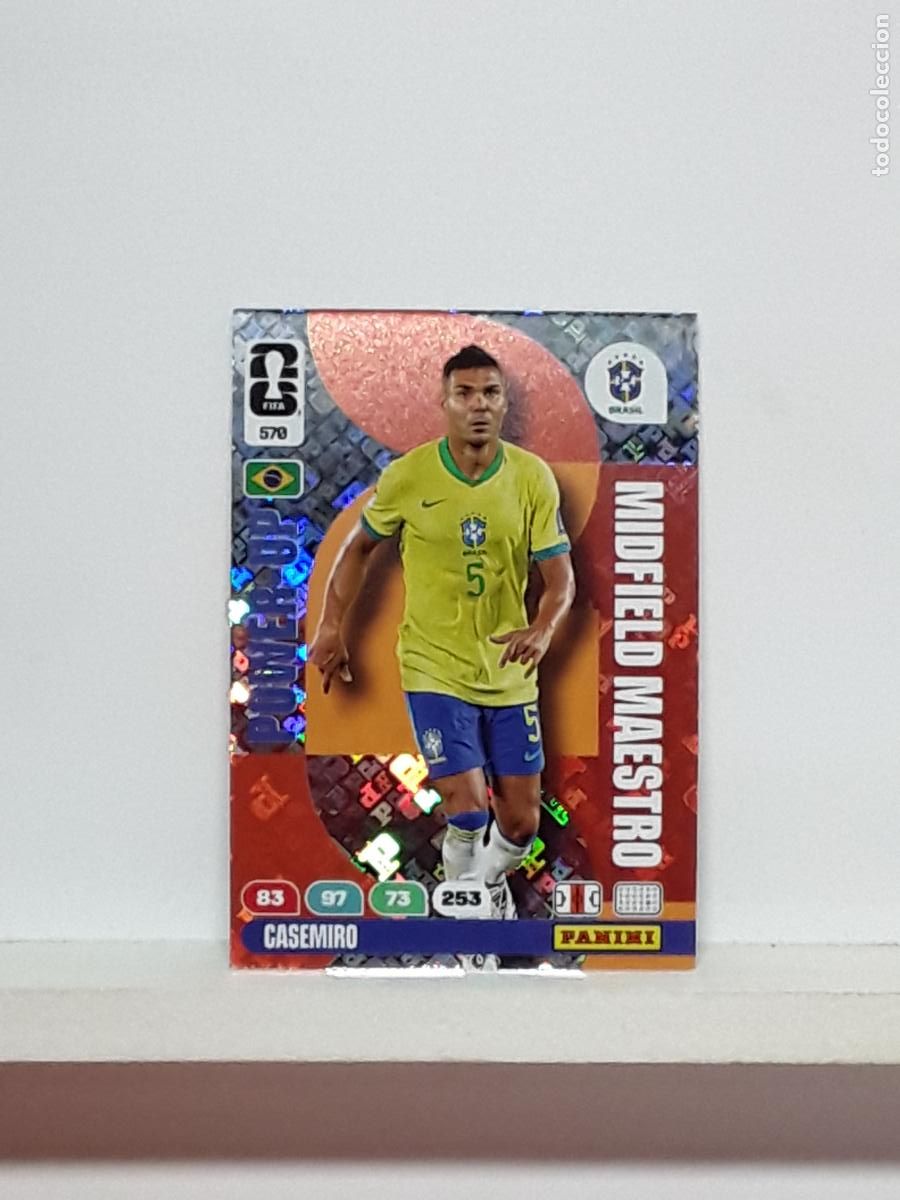 Cromos de f&uacute;tbol: ADRENALYN MUNDIAL 2026 WORLD CUP 26 ALBUM PANINI N 570 BRASIL BRAZIL POWER MAESTRO CASEMIRO