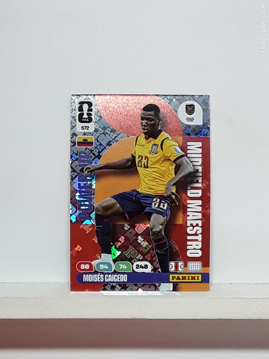 Cromos de f&uacute;tbol: ADRENALYN MUNDIAL 2026 WORLD CUP 26 ALBUM PANINI N 572 ECUADOR POWER MAESTRO MOISES CAICEDO